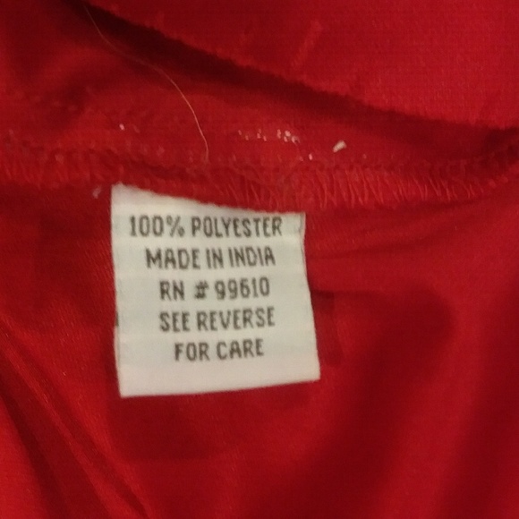 Tramp Brand Deep V-Neck Red Polka Dot Dress - Picture 5 of 6